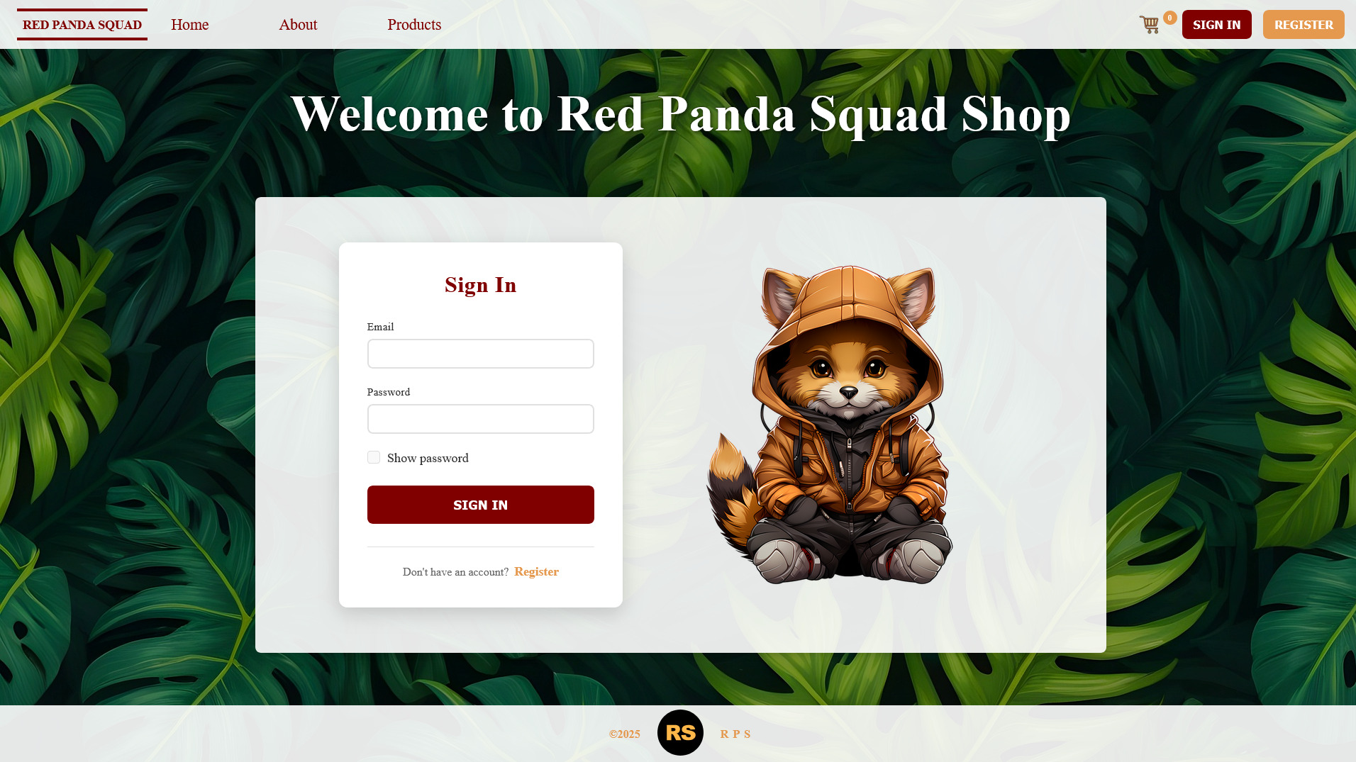 Plush Red Panda as a Single Product of E-commerce Shop