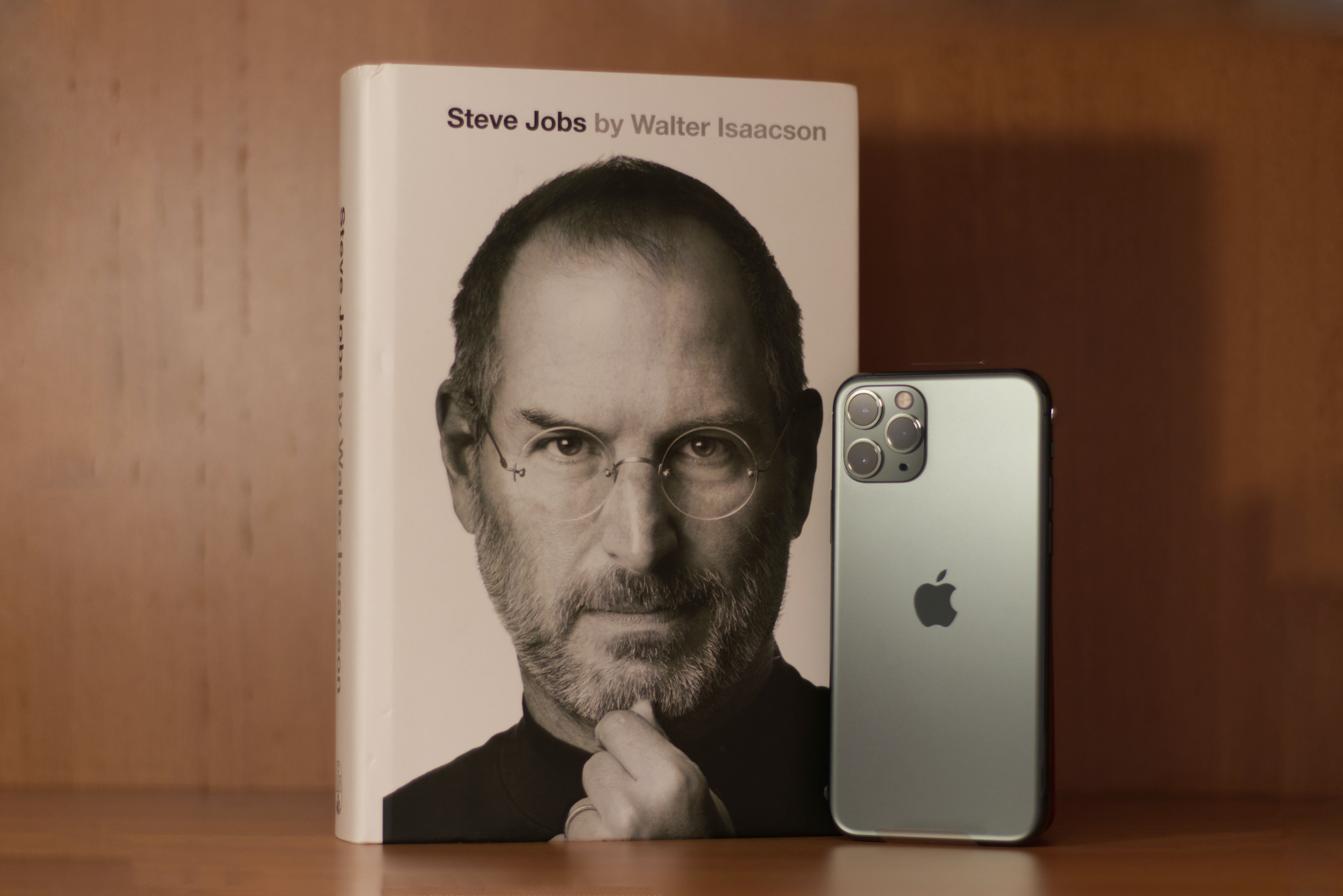 The cover of Walter Isaacson's biography of Steve Jobs